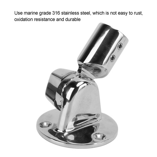  Marine Antenna Mount 22mm/0.9in Stainless Steel Polishing Processing 180° - Zdjęcie 12 z 12
