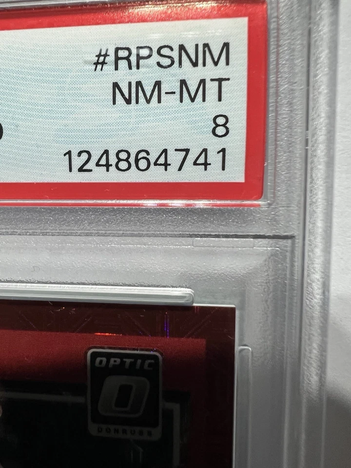 Noelvi Marte 2023 Panini Donruss Optic Rated Prospect Red Mojo Prizm RC Auto /49 - Image 3 of 4