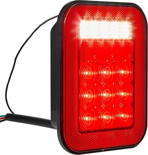 Maxxima M42221 Box Stop/Turn/Tail Lamp LED 3 Post / Stud Tail Light Taillight - Picture 4 of 5
