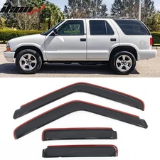 Fits 95-05 GMC Jimmy Chevy Blazer 4Dr In-Channel Window Visors Acrylic Deflector