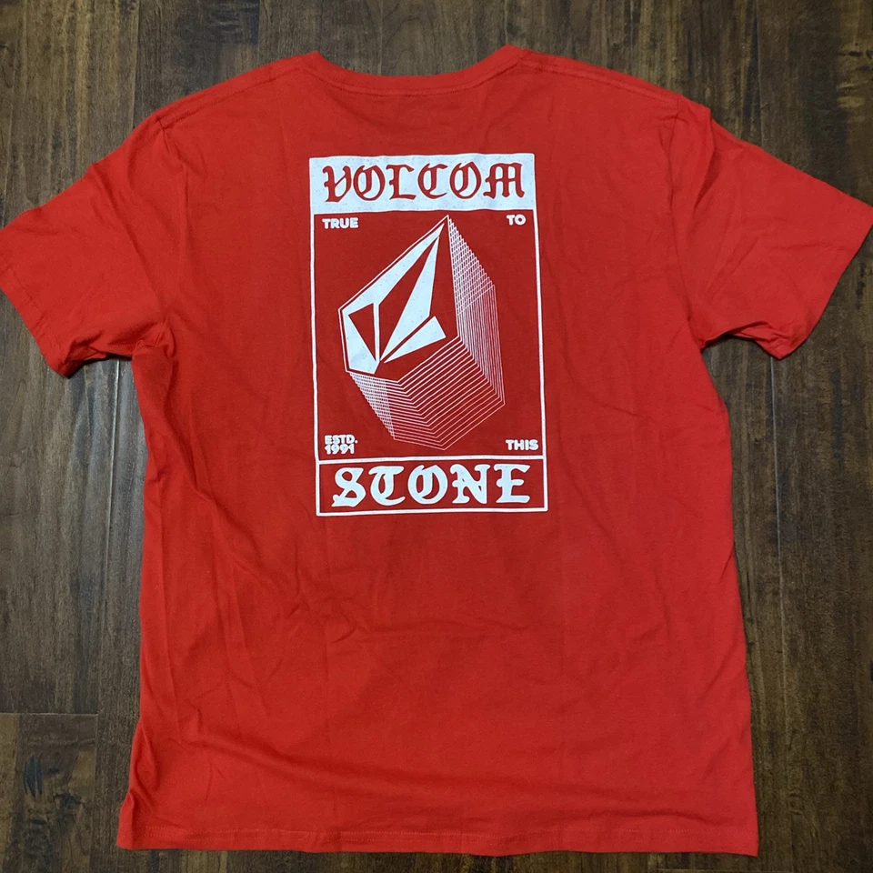NWT Volcom Add It Up Short Sleeve Tee Red Size XL. C1 - Image 3 of 4