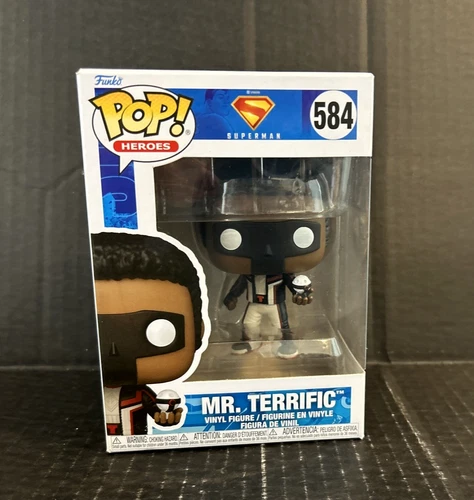 FUNKO POP! HEROES: DC SUPERMAN MR. TERRIFIC 584 NEW in BOX