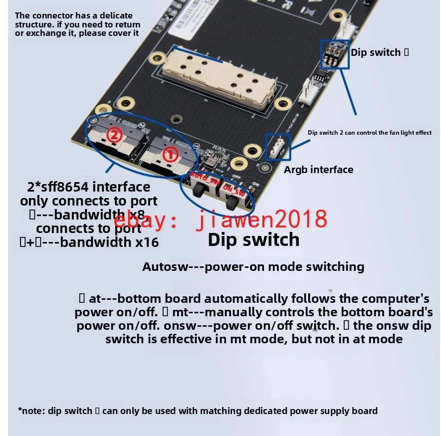 External NVIDIA V100 SXM2 PCI-E X16 +1*SlimSAS SFF-8654 Adapter +2 Cable - Image 4 of 4