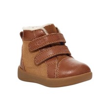 New in Box UGG Baby Rennon II Chestnut Suede Cold Weather Booties Size 0/1