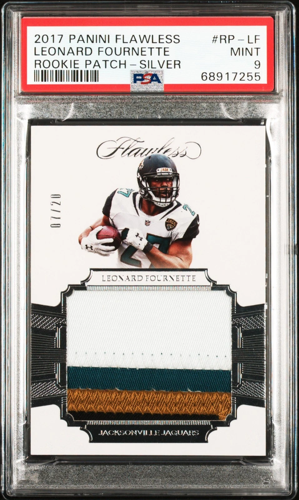 Leonard Fournette Panini Flawless Rookie Patch #RPLF Silver