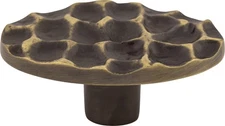 Top Knobs TK299BA Cobblestone Oval Knob 2 5/8" Brass Antique