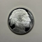 Buffalo Nickel Design 1/4 Troy Ounce Pure (99.9%) Silver Bullion Round - 91012