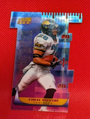 1999 Topps Stadium Club FRED TAYLOR Jets 3x3 T5A Luminous Die Cut Insert SP