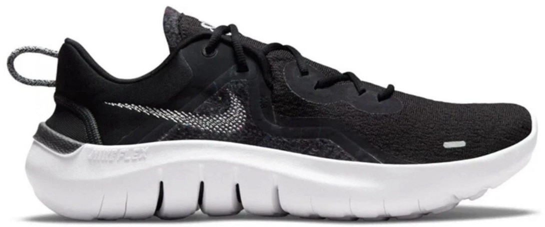 Size 7 - Nike Flex Run 2021 Black White for sale online | eBay display picture 2