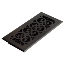 Decor Grates St410 Floor Register 5.5 X 11.5, Textured Black, Cast Iron
