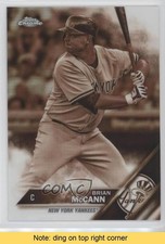 2016 Topps Chrome Sepia Refractor Brian McCann #22 READ 0l2
