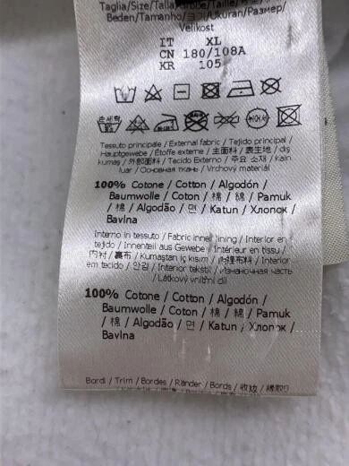 FENDI felpa con cappuccio XL cotone WHT 190426 020 