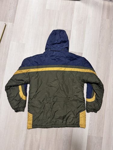 VTG Retro SPORTSWEAR Hooded Puffer Jacket Green Multicolor SIZE:XL 18/20 (BOYS) - Picture 2 of 10