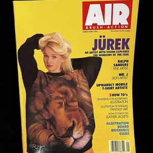 AIR BRUSH ACTION Magazine Mar-Apr 1992 JUREK Artist Lion Shirt