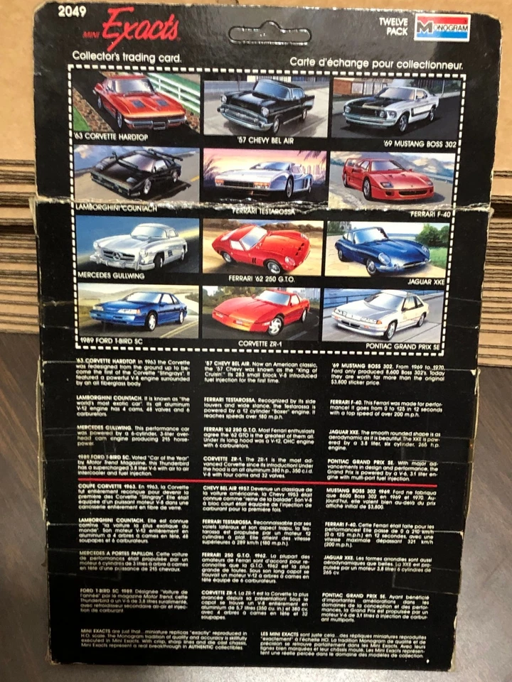 Monogram Mini Exacts   1:87   1989   12-car Gift Pack   #2049   New - Image 2 of 2