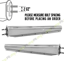 30" Stainless Steel Straight Mud Flap Hanger 2 1/2" 2.5" Semi Truck Tapered