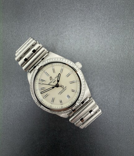 Breitling Chronomat Automatic 36mm Stainless Steel Diamond Watch - Box & Papers