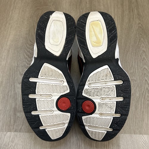 Nike Air Monarch IV Men's 12 4E Wide Shoes White Black Red Sneakers 416355-101 - Picture 9 of 13