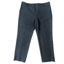 Ann Taylor Factory Women's Size 14 Gray Straight Leg High Rise Pant Office