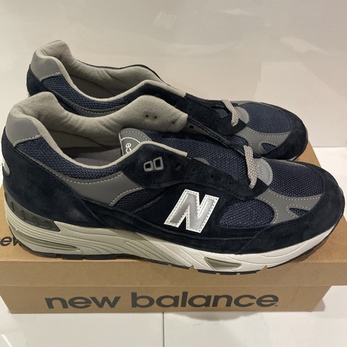 Men's Size 10.5 - New Balance 991 Made in UK - Navy/Grey M991NV - Picture 2 of 5
