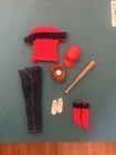 Ricky Doll VINTAGE  Complete LITTLE LEAGUER Outfit! # 1504 Nmint