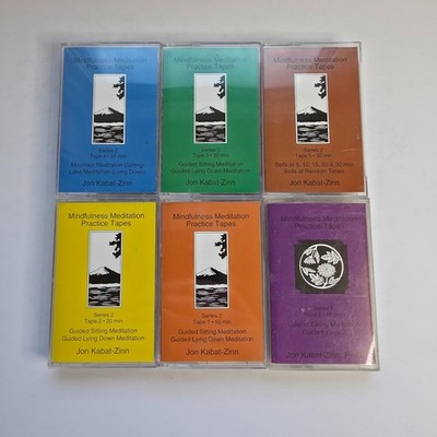 Jon Kabat-Zinn Mindfulness Meditation Practice Tapes Cassette Lot Yoga