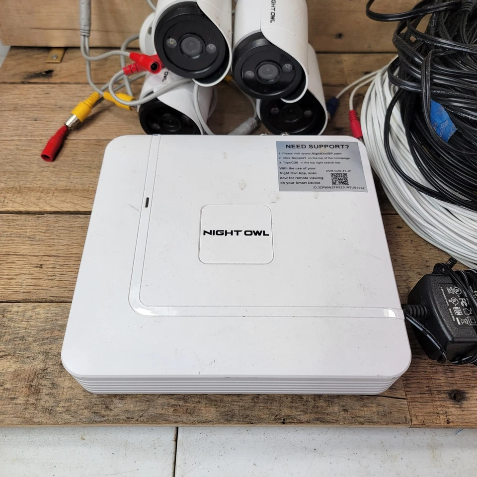Disco duro Night Owl DVR-C20-41-JF 1TB + 4 cámaras foco HD 1080p con cable Foto 4 de 4