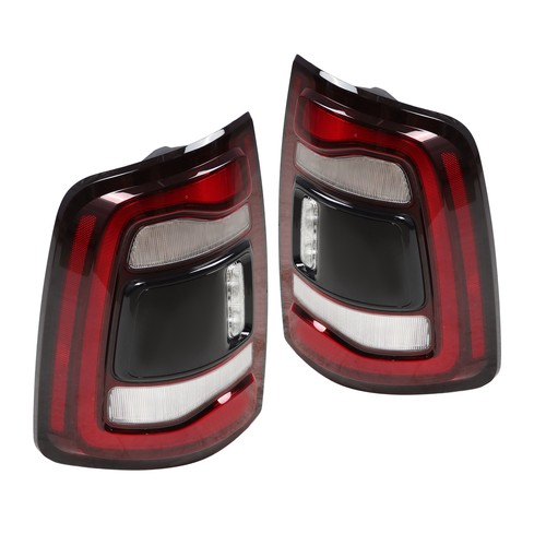 Pair For 2019-2024 Dodge RAM 2500 3500 Black Bezel LED Tail Lights w/Blind Spot - Foto 5 di 9