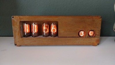 Retro Nixie Uhr / ZM1040 / B-5092 / UNIKAT  / Tischuhr / Wanduhr