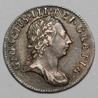 1762 GEORGE III GREAT BRITAIN EARLY MAUNDY SILVER THREEPENCE THREE 3 PENCE COIN