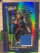 2025 Panini Donruss Optic Donruss Threads Aidan Hutchinson Lions #DTBH-AHN