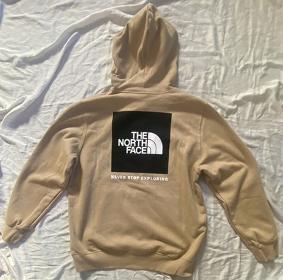 The North Face Mens  Khaki XL Hoodie Large Logo New
