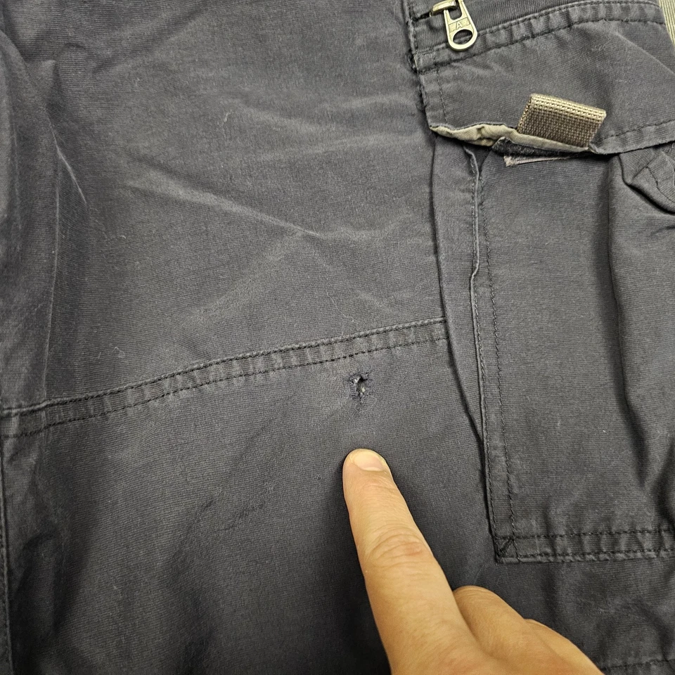 Vintage Abercrombie Shorts Mens XL Cargo Belted Paratrooper Paratroops Utility - Image 2 of 4