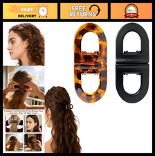 2Pcs Magnetic Hair Clips - Strong Hold No-Slip Styling Tools for All Hair Types