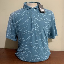 G/Fore G4 Mens XL Pencil TecH Monsoon Golf Polo Shirt New NWT Club Logo Blemish