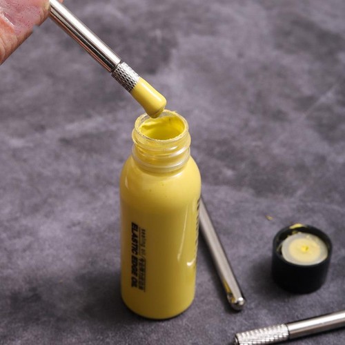 Colorante vernice bordi pelle 30 ml - olio rivestimento colore fai da te artigianato scarpe e finitura pelle - Foto 15 di 48