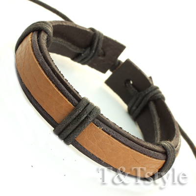Trendy T&T Leather Bracelet – LB93 Model Wristband, New Without Tags 10 thumbnail image