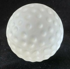 Satin Glass Golf Ball Paperweight 2.5" Sporting Desk Accessory