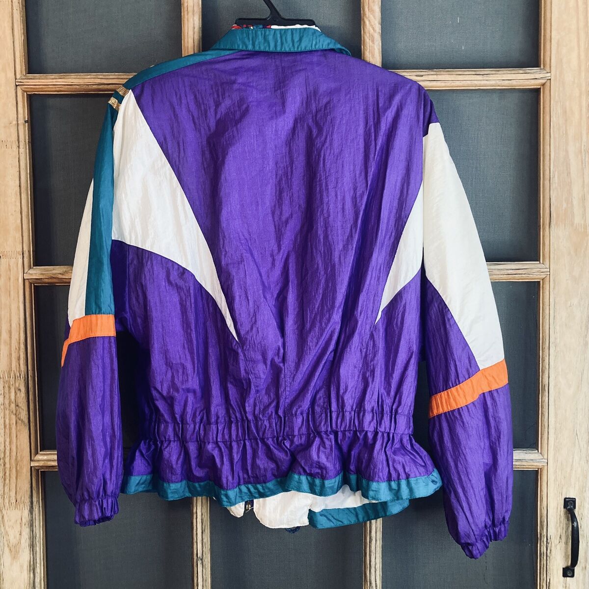 Vintage River Edge Re Sport Women's Festive Nylon Jacket Sz Vintage River Edge Re Sport Women's Festive Nylon Jacket Sz