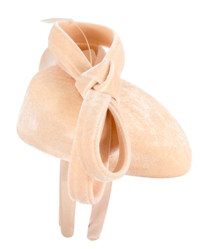Beige velvet pillbox winter racing fascinator by Max Alexander 100% AU Seller - Picture 5 of 7