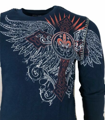 Camiseta Xtreme Couture by AFFLICTION Para Hombre TÉRMICA REMACHADO - Imagen 5 de 12