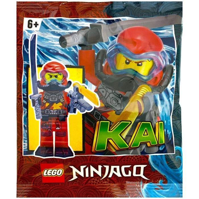 LEGO Ninjago Scuba Seabound Kai Minifigura Foil Pack 892184 (SELLADO)