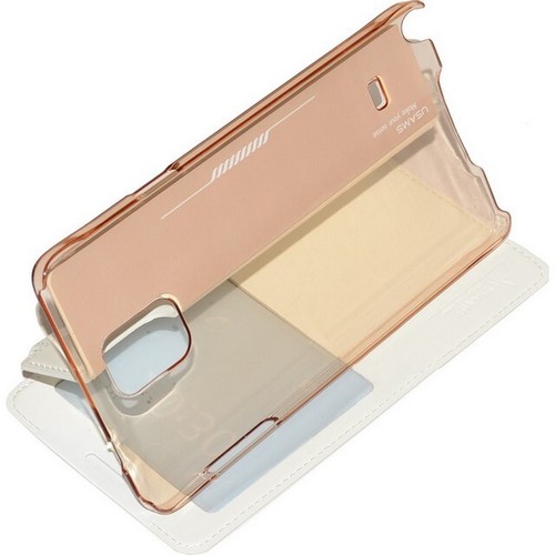 USAMS CUSTODIA ORIGINALE FLIP CASE MERRY SERIES SAMSUNG GALAXY NOTE 4 N910 WHITE - Foto 5 di 6