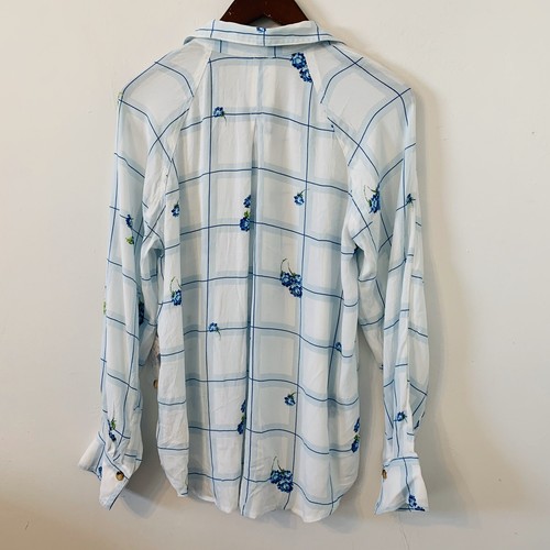 Free People Floral Button Down Shirt Size S Window To My Heart Casual NWOT $108 - Picture 12 of 12