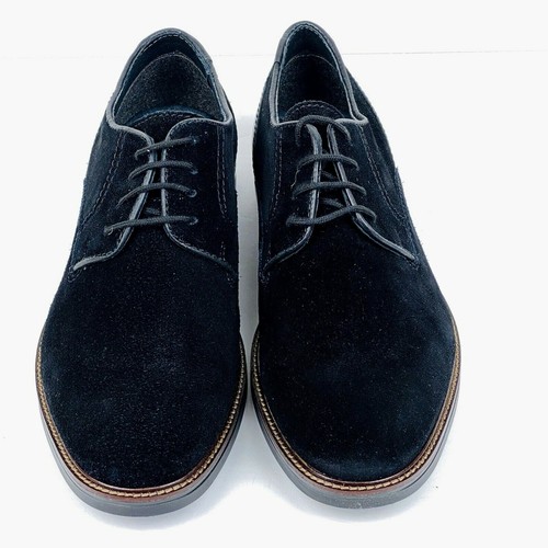 Alfani Phillip Oxford Zapatos Negro Gamuza Cuero Con Cordones 7 M Vestido Informal Nuevo - Imagen 5 de 7