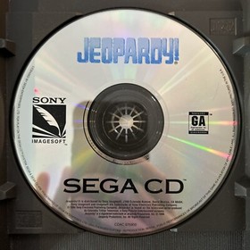 Jeopardy (Sega CD, 1994) Complete In Box CIB - Authentic, Very Good, Working