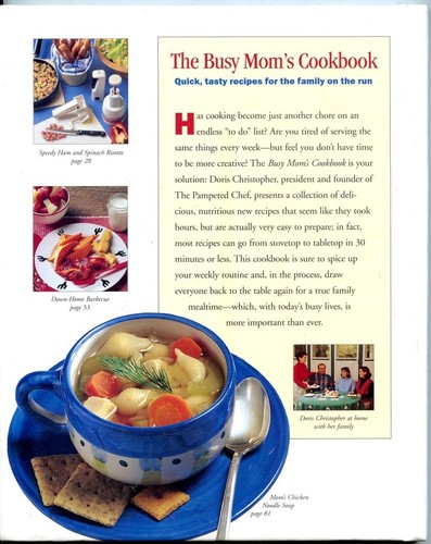 Busy Mom's Cookbook - Hardback Cookbook from The Pampered Chef - Imagen 2 de 2