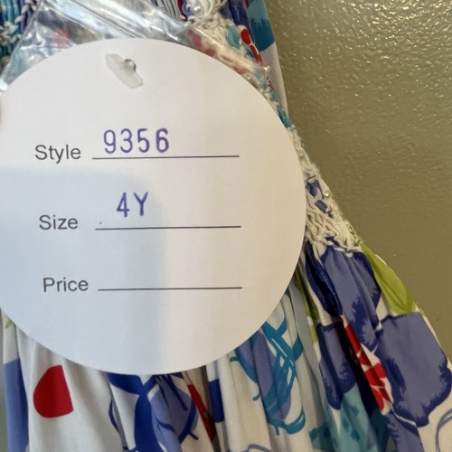 Sarah Louise England Girls Floral Lined Boho Perl’s Sleeveless Dress Size 4 NWT - Picture 9 of 15