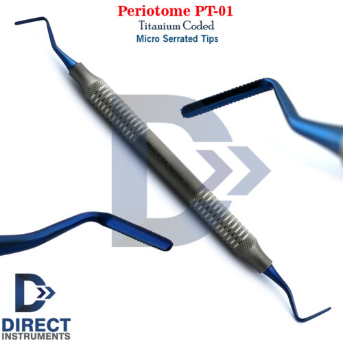 Periotoma dentale PT1 PT2 impianto legamento parodontale seghettato estrazione denti - Foto 2 di 3