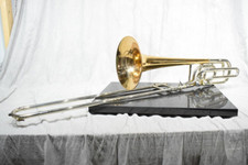F.E OLDS  SON P-24G Inline Bass Trombone Working Confirmed